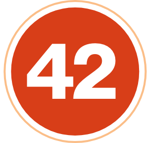 42 circle icon