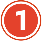 Number one circle icon